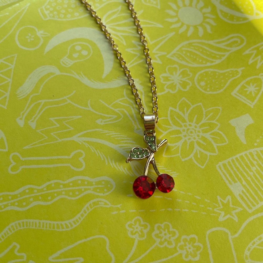 Cherry pendant necklace